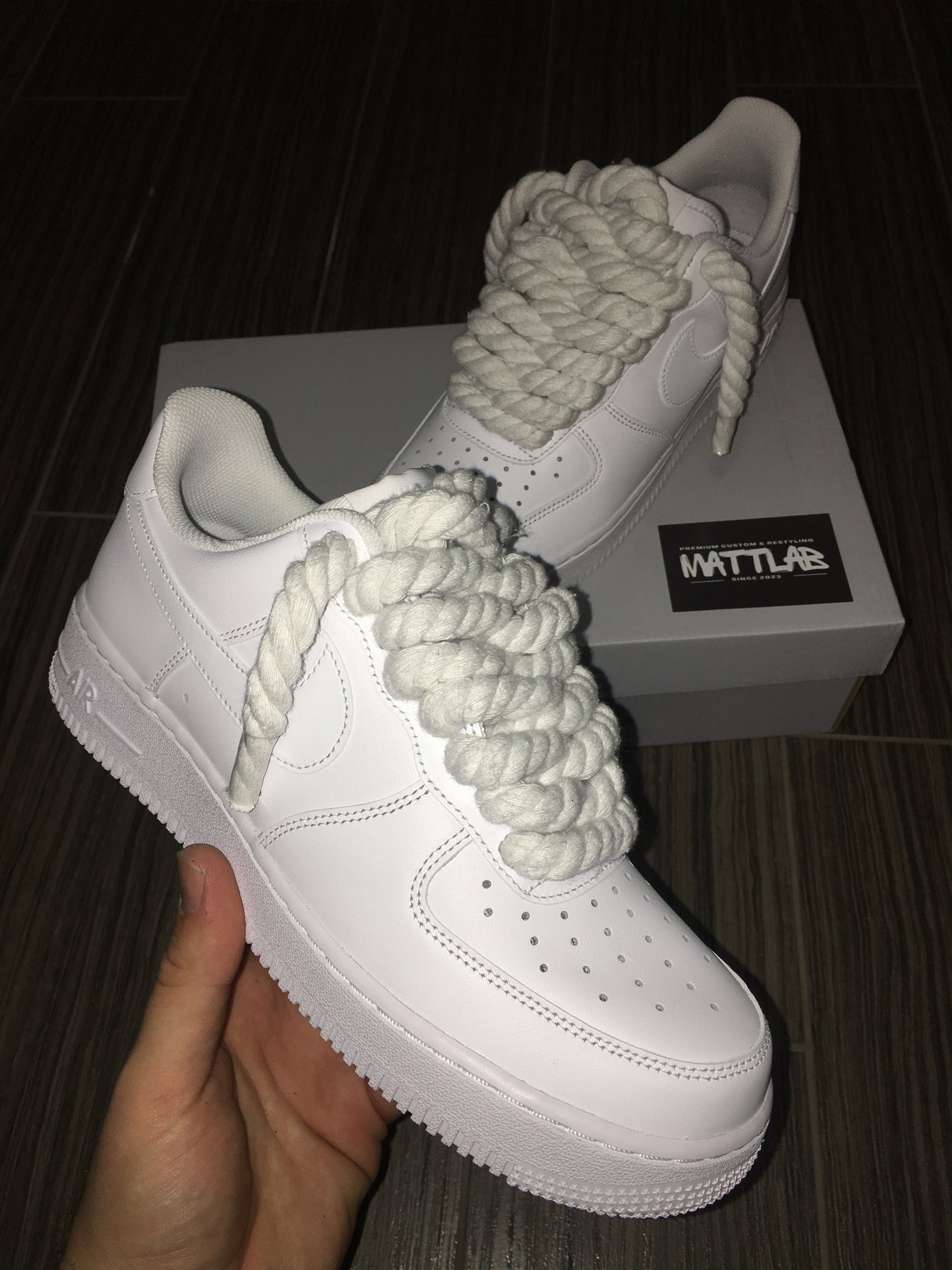 Airforce one Rope Laces White