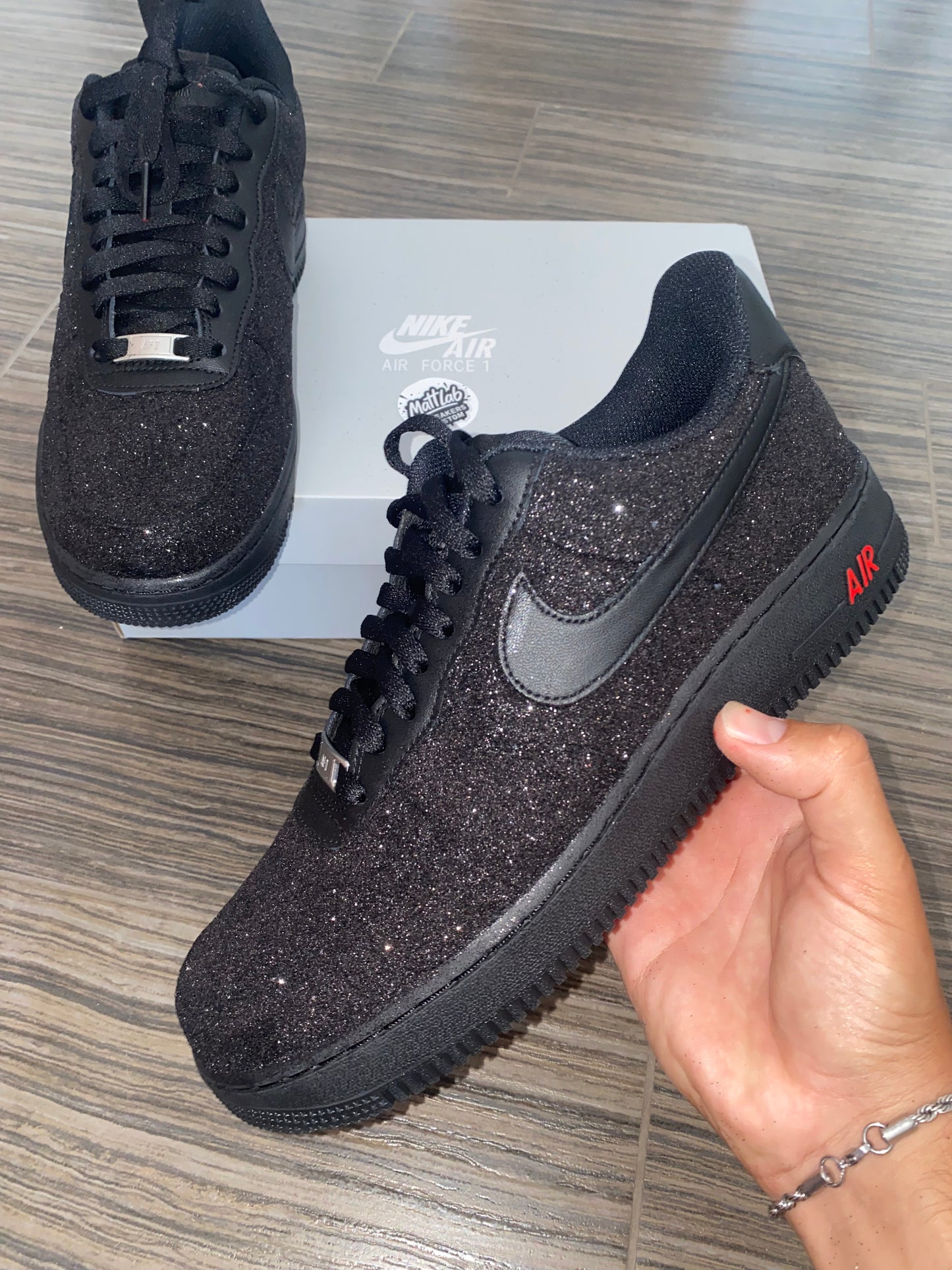 Airforce Glitter Red Sole ❤️✨