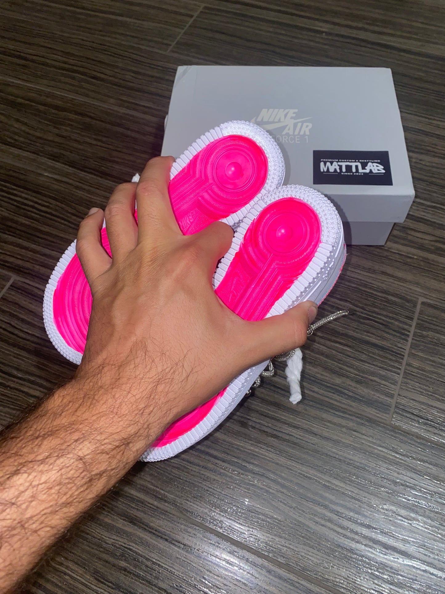 ✨Airforce 1 Swarovski Pink 💖