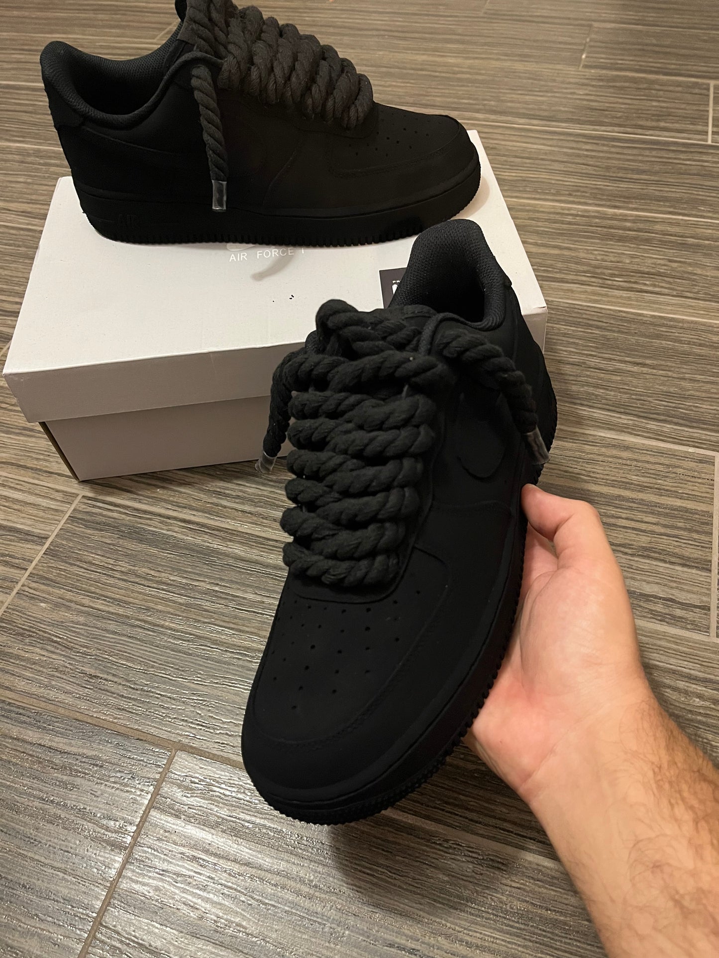 ⚫️ Air Force 1 Custom “VantaBlack Shadow”