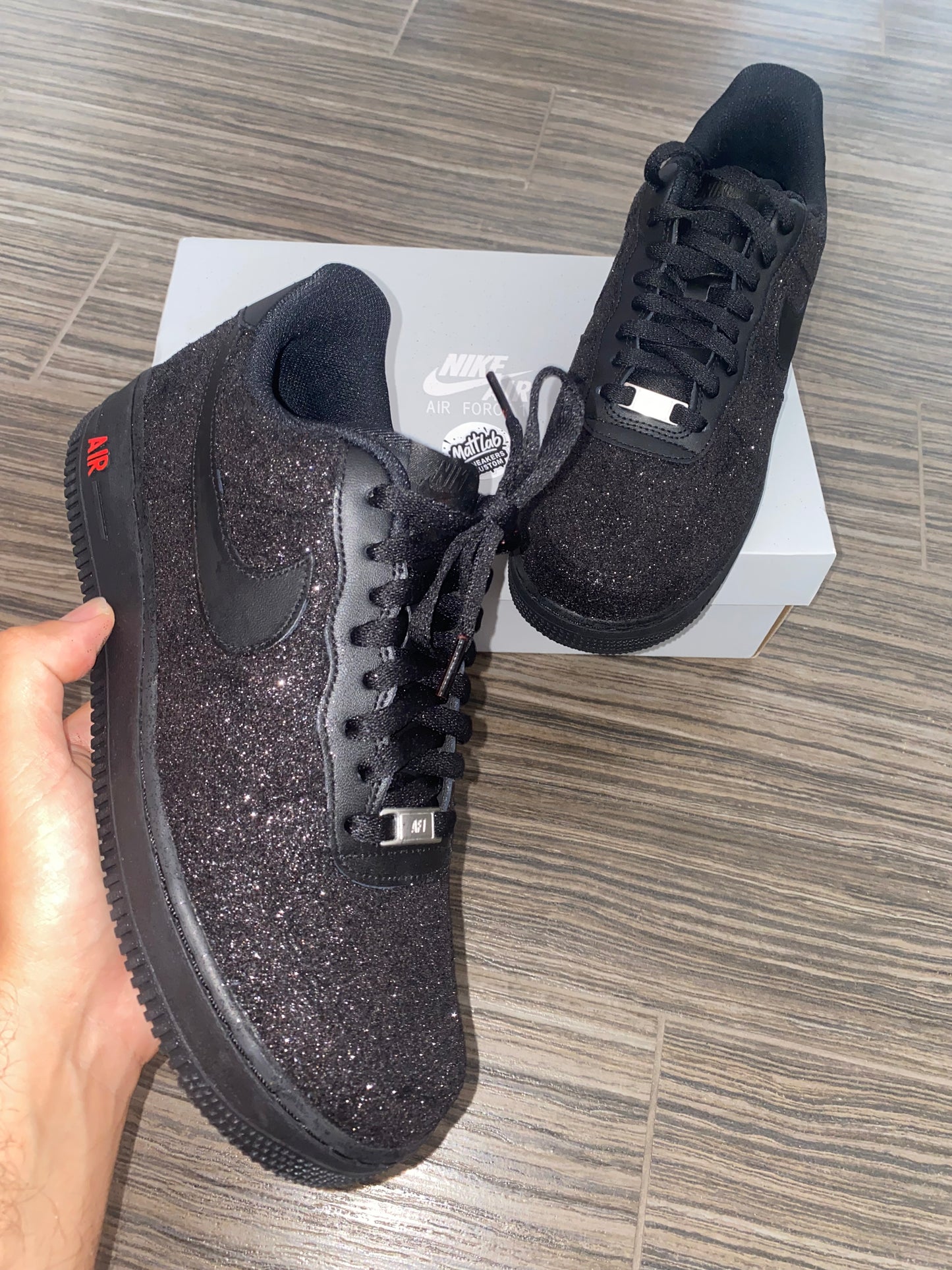 Airforce Glitter Red Sole ❤️✨