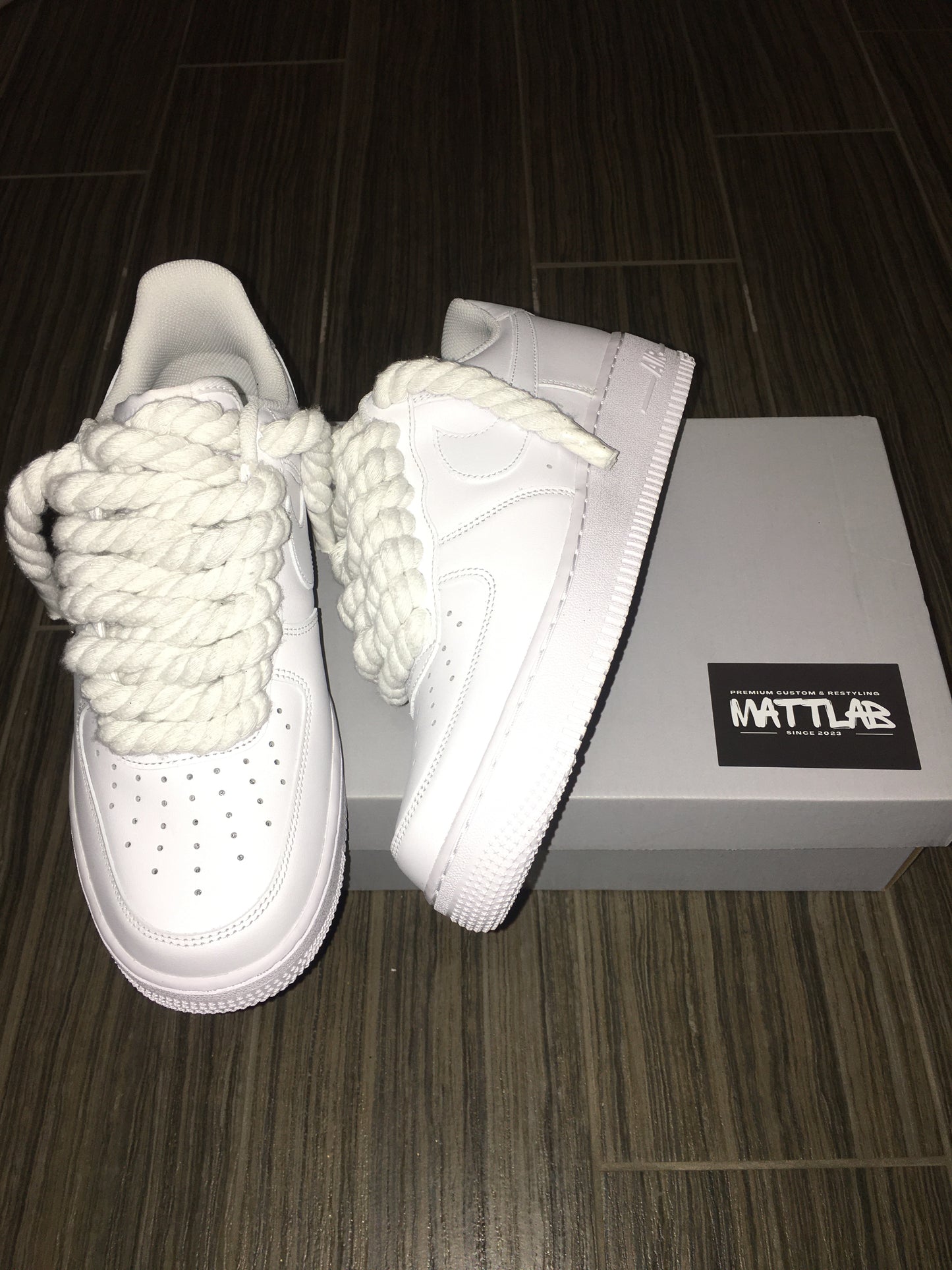 Airforce one Rope Laces White