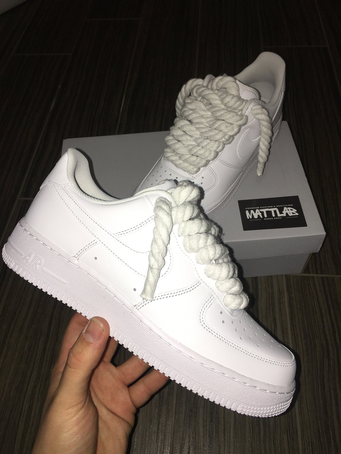 Airforce one Rope Laces White