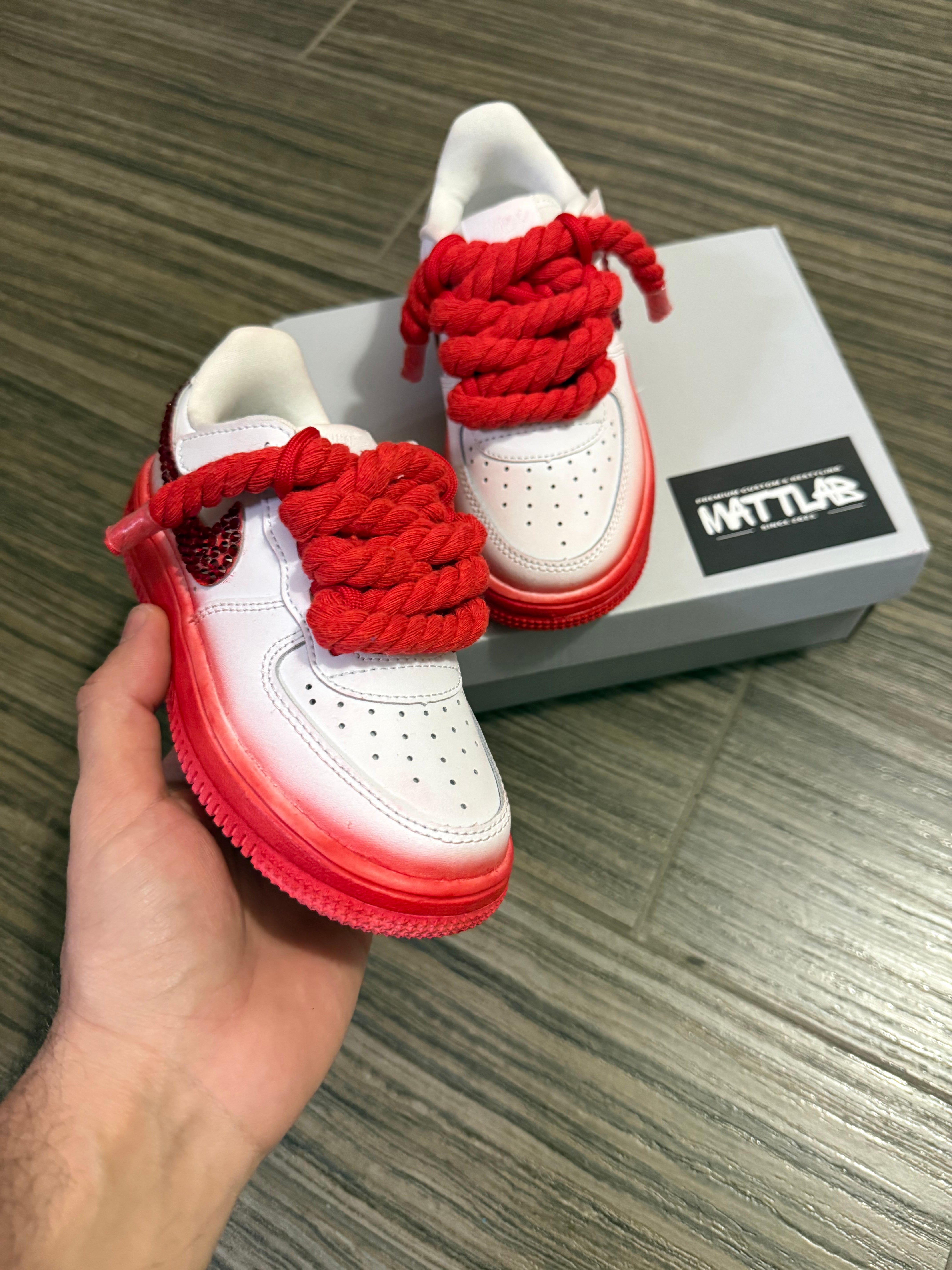 Airforce Kids Diamante Rosso ✨