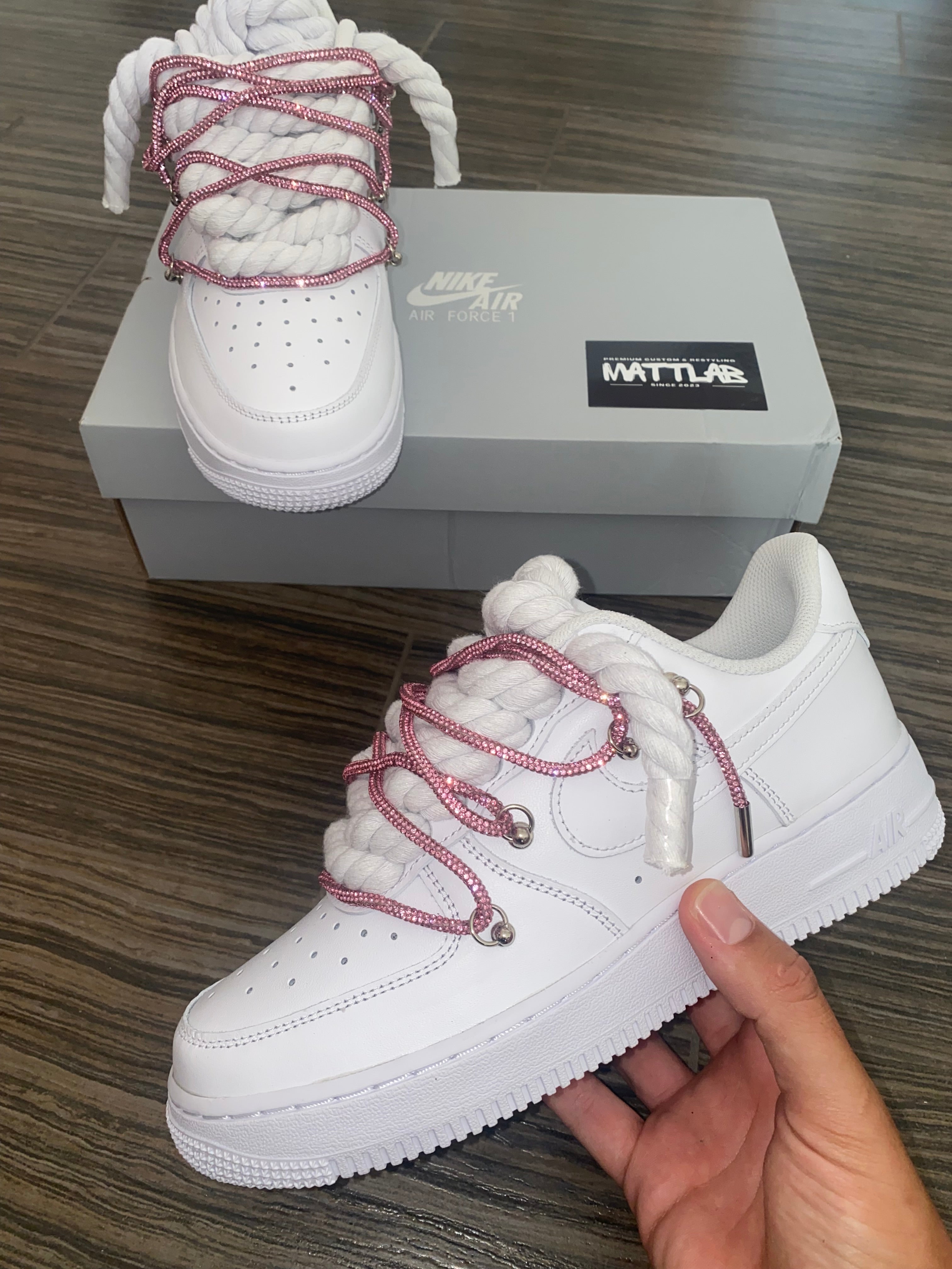 ✨Airforce 1 Custom Swarovski Pink 💎✨
