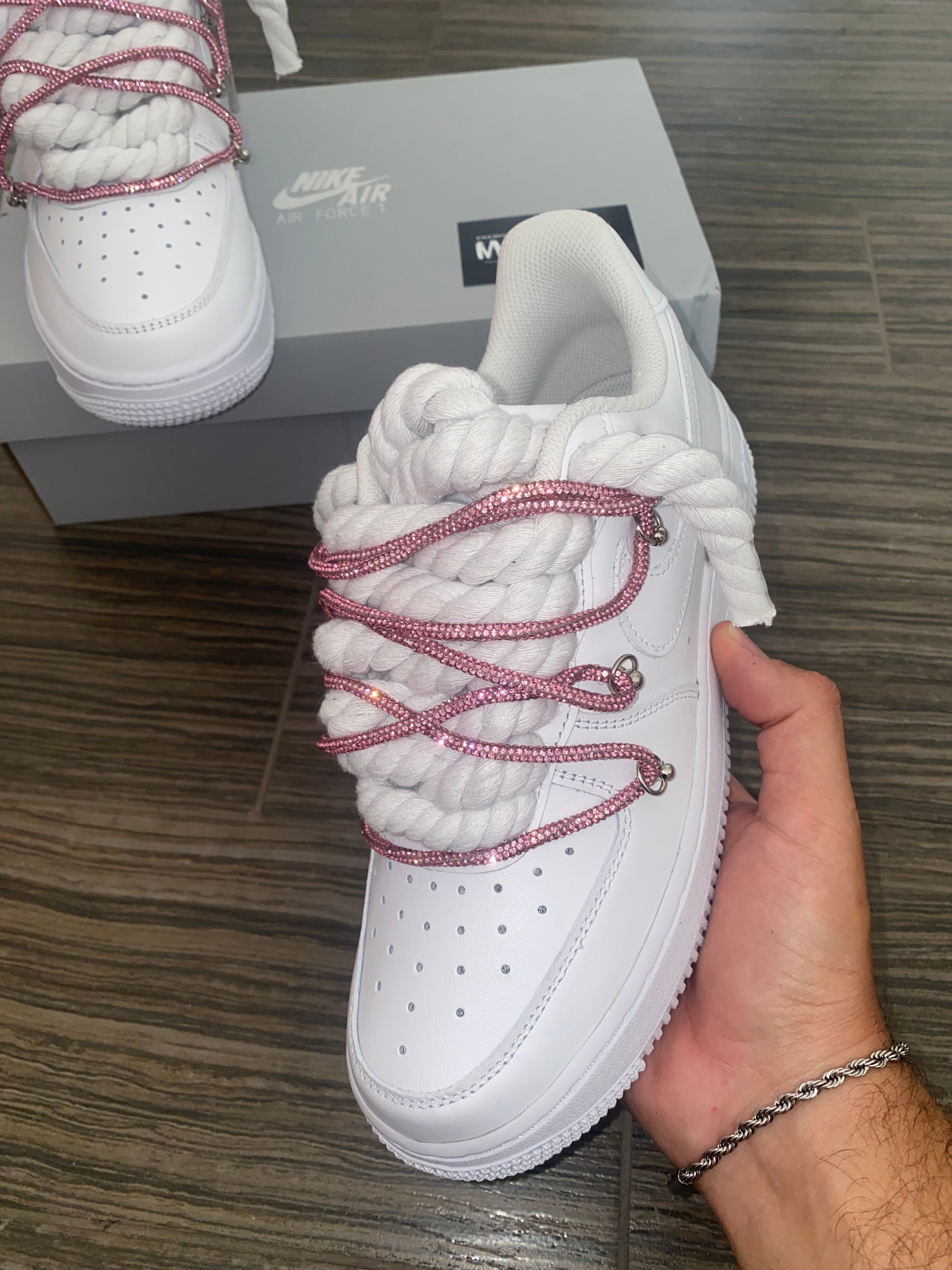 ✨Airforce 1 Custom Swarovski Pink 💎✨