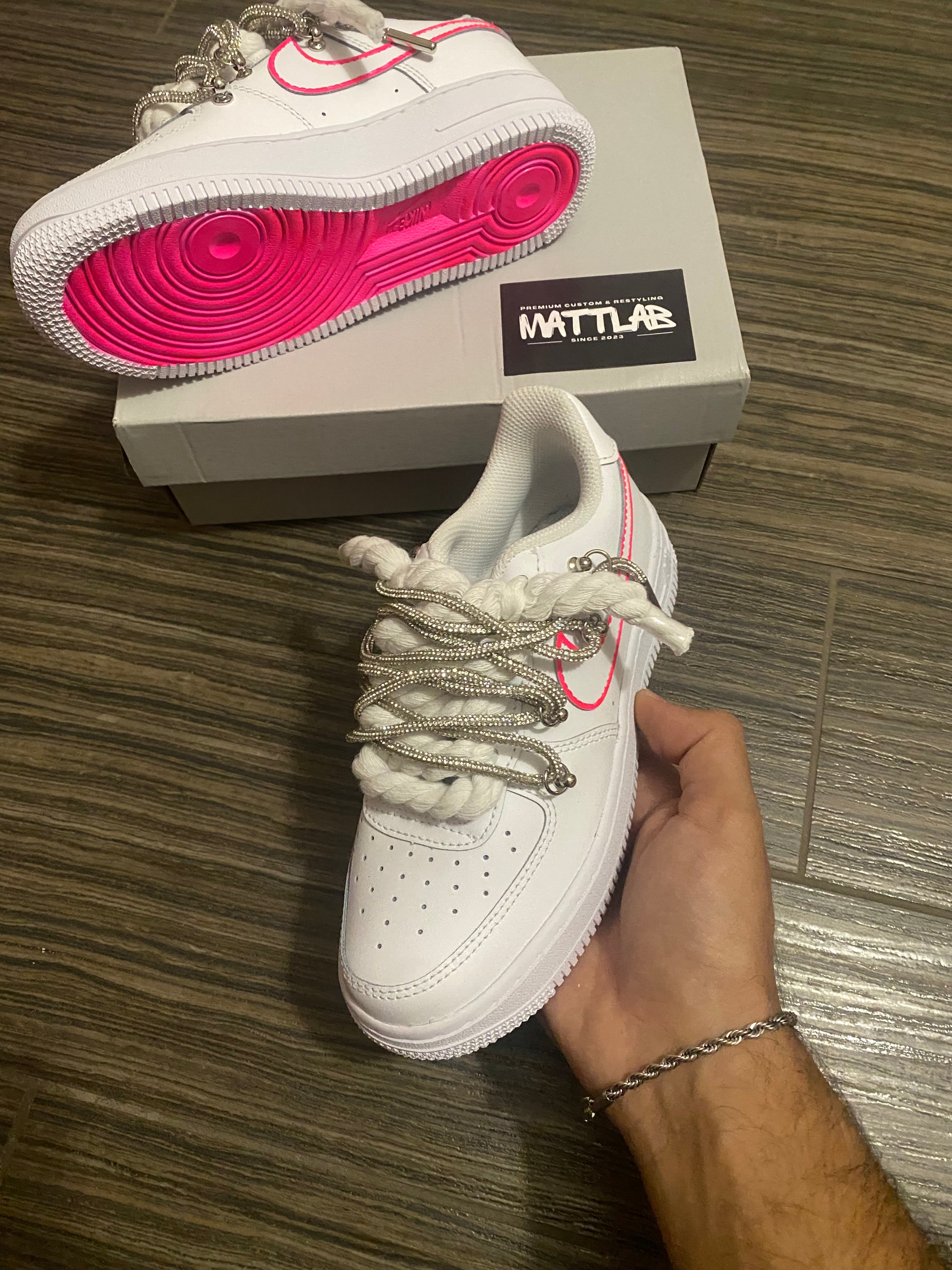 ✨Airforce 1 Swarovski Pink 💖