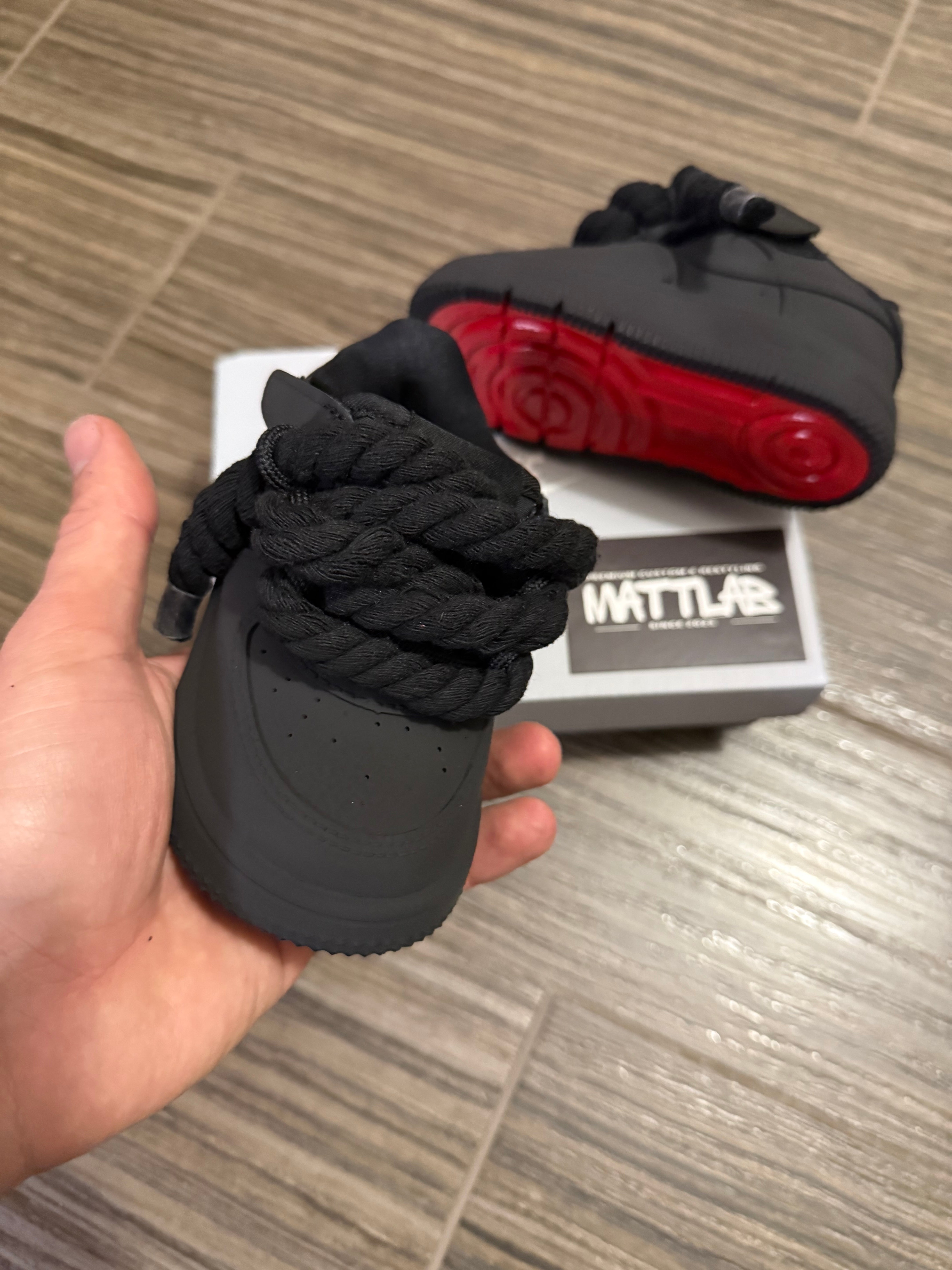 🖤 Air Force 1 Baby Nero Opaco