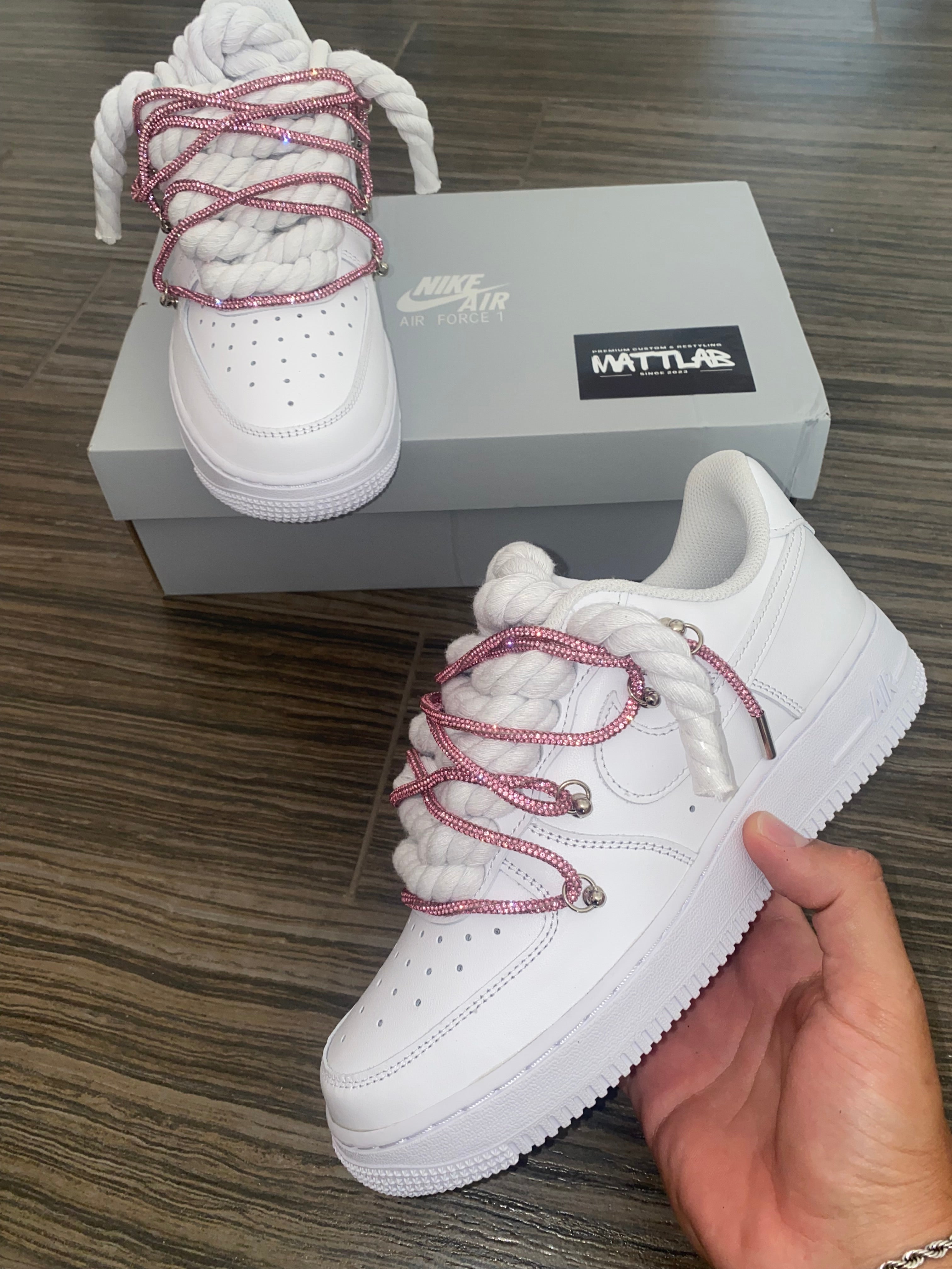 ✨Airforce 1 Custom Swarovski Pink 💎✨