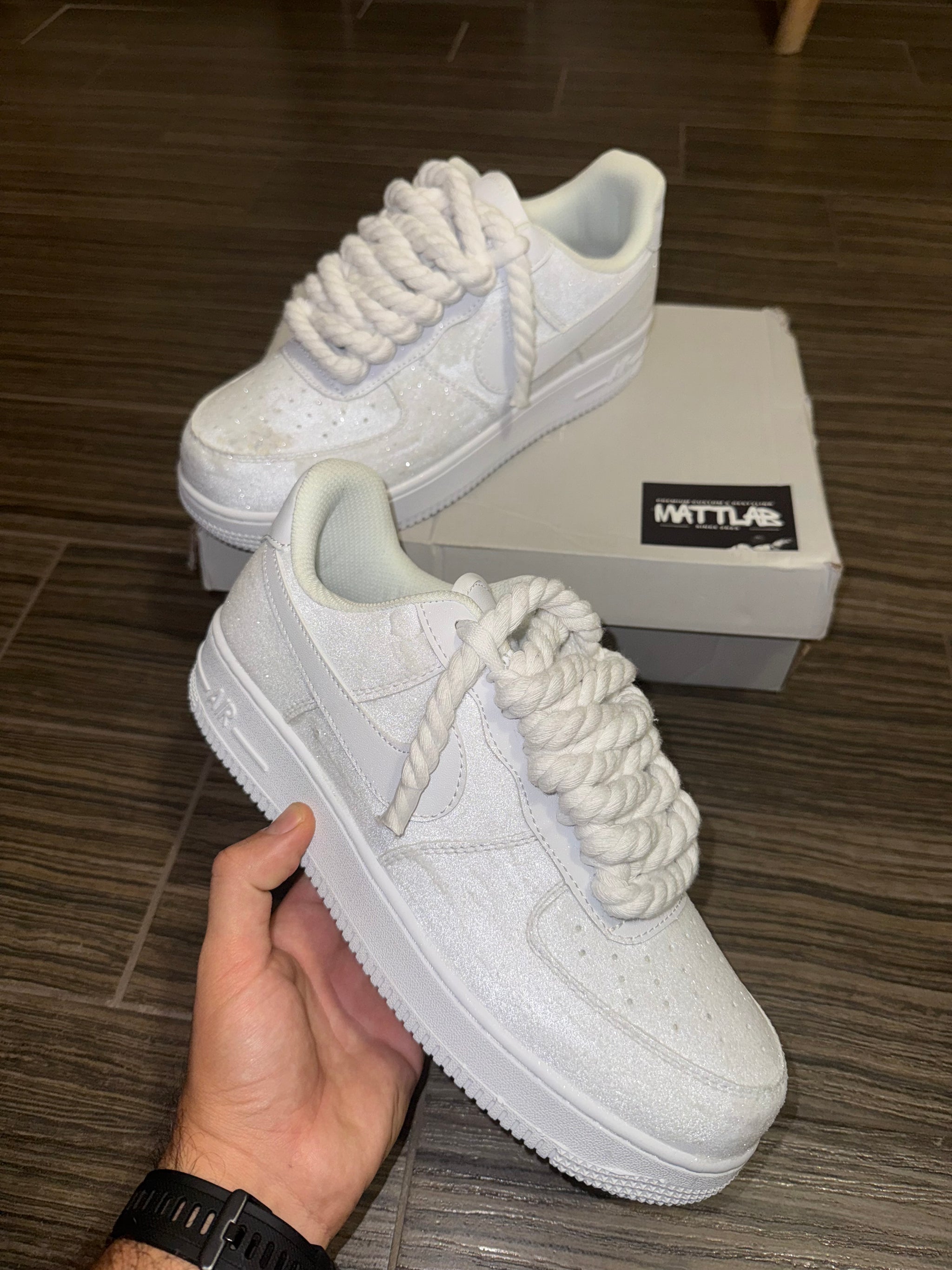 Airforce 1 White Glitter ✨ 