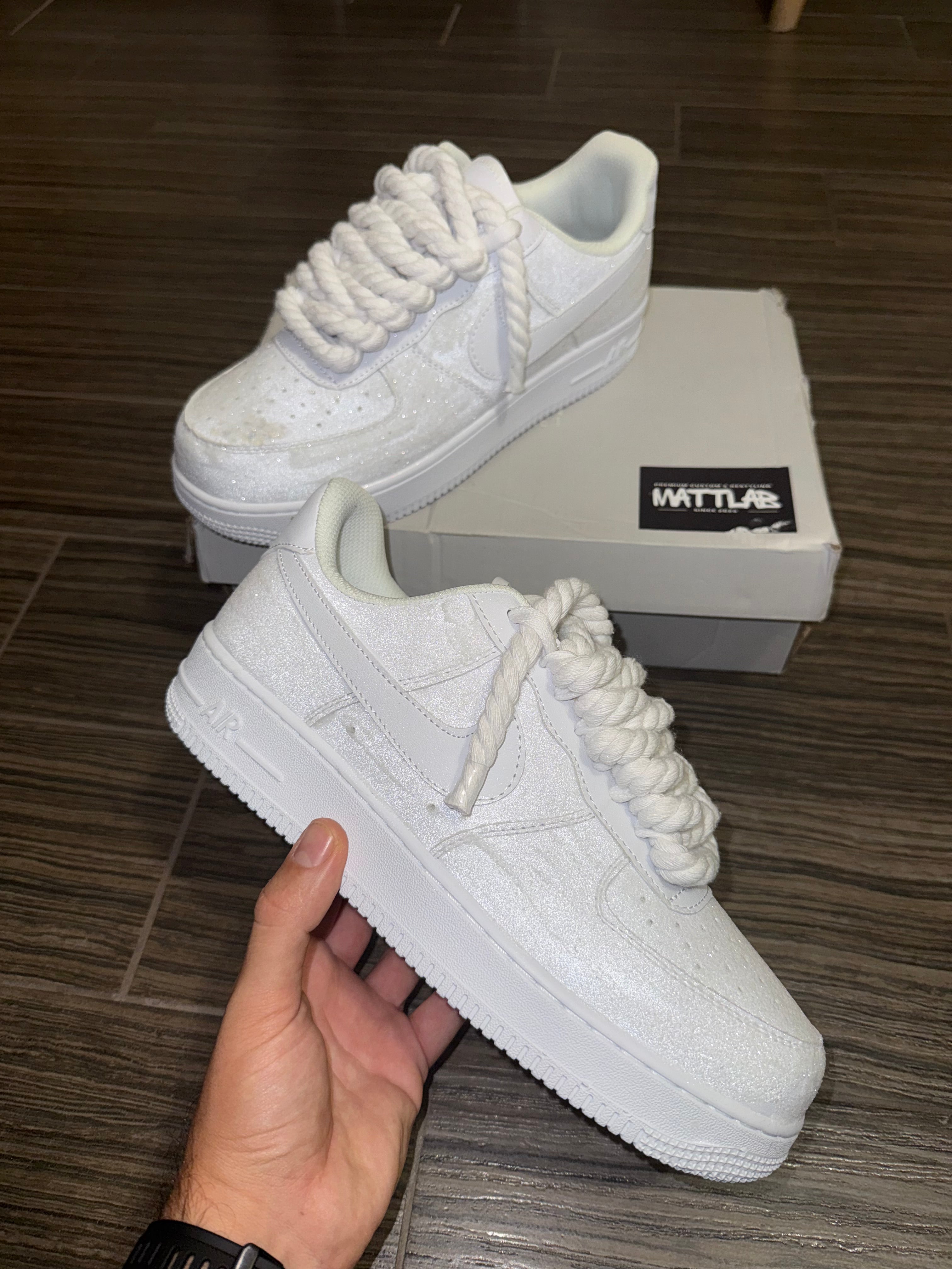 Airforce 1 White Glitter ✨ 