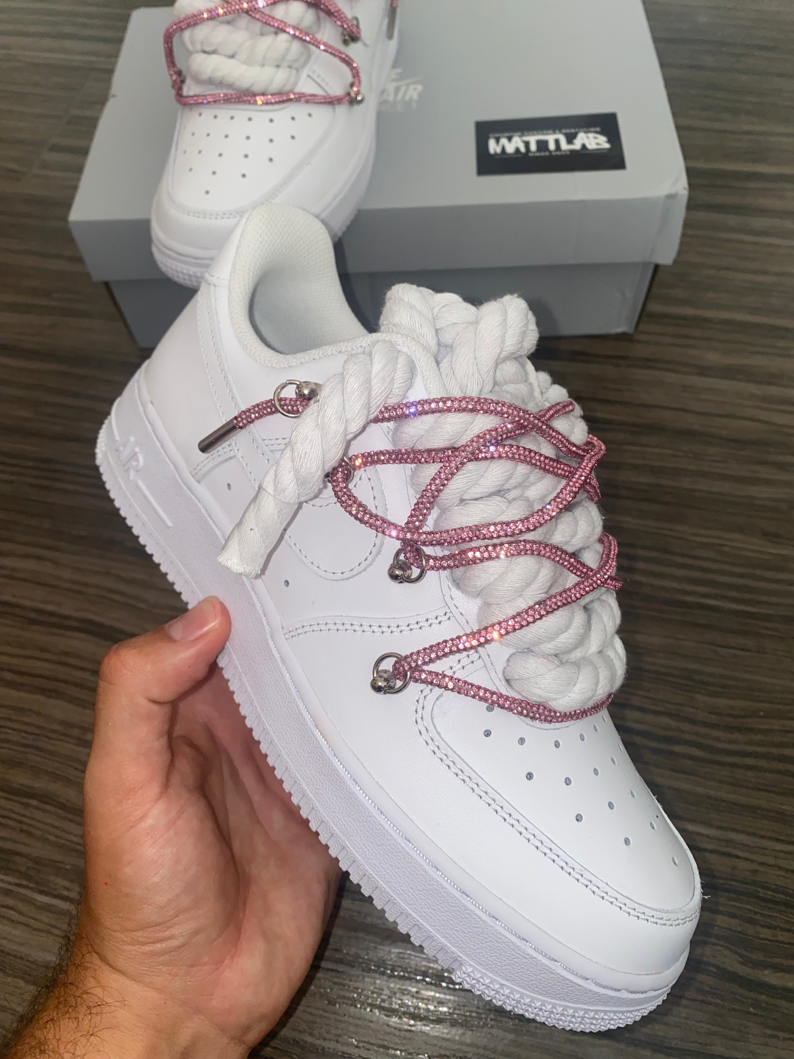 ✨Airforce 1 Custom Swarovski Pink 💎✨