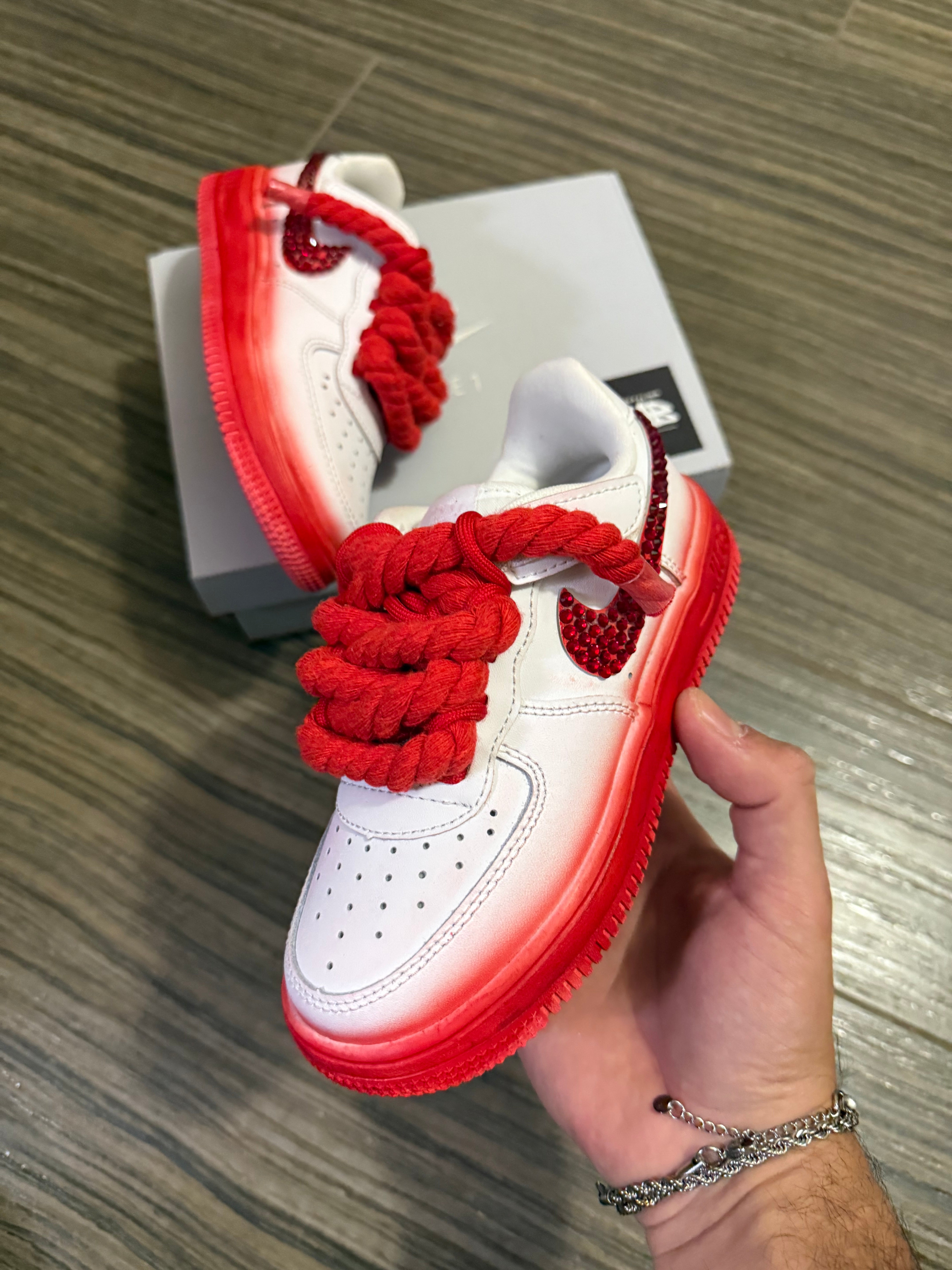 Airforce Kids Diamante Rosso ✨