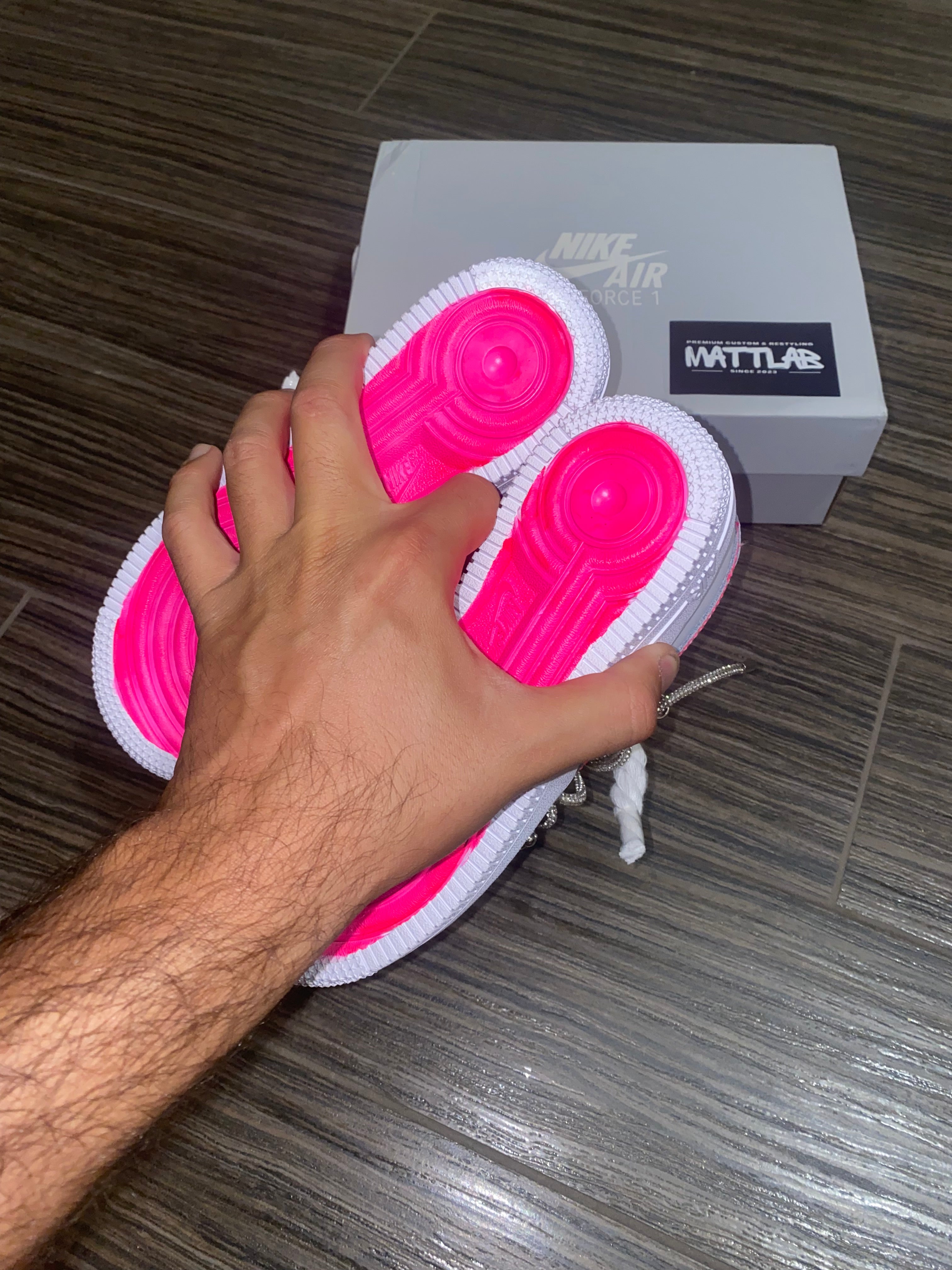 ✨Airforce 1 Swarovski Pink 💖