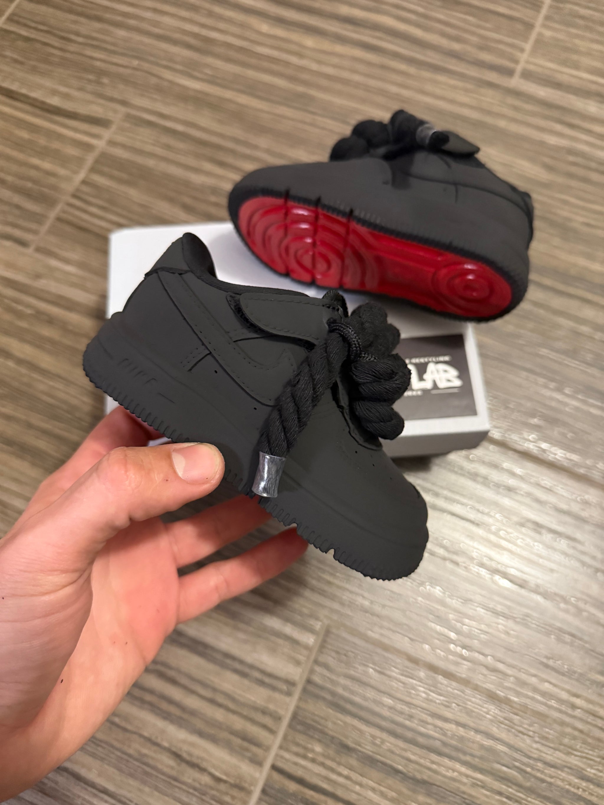 🖤 Air Force 1 Baby Nero Opaco