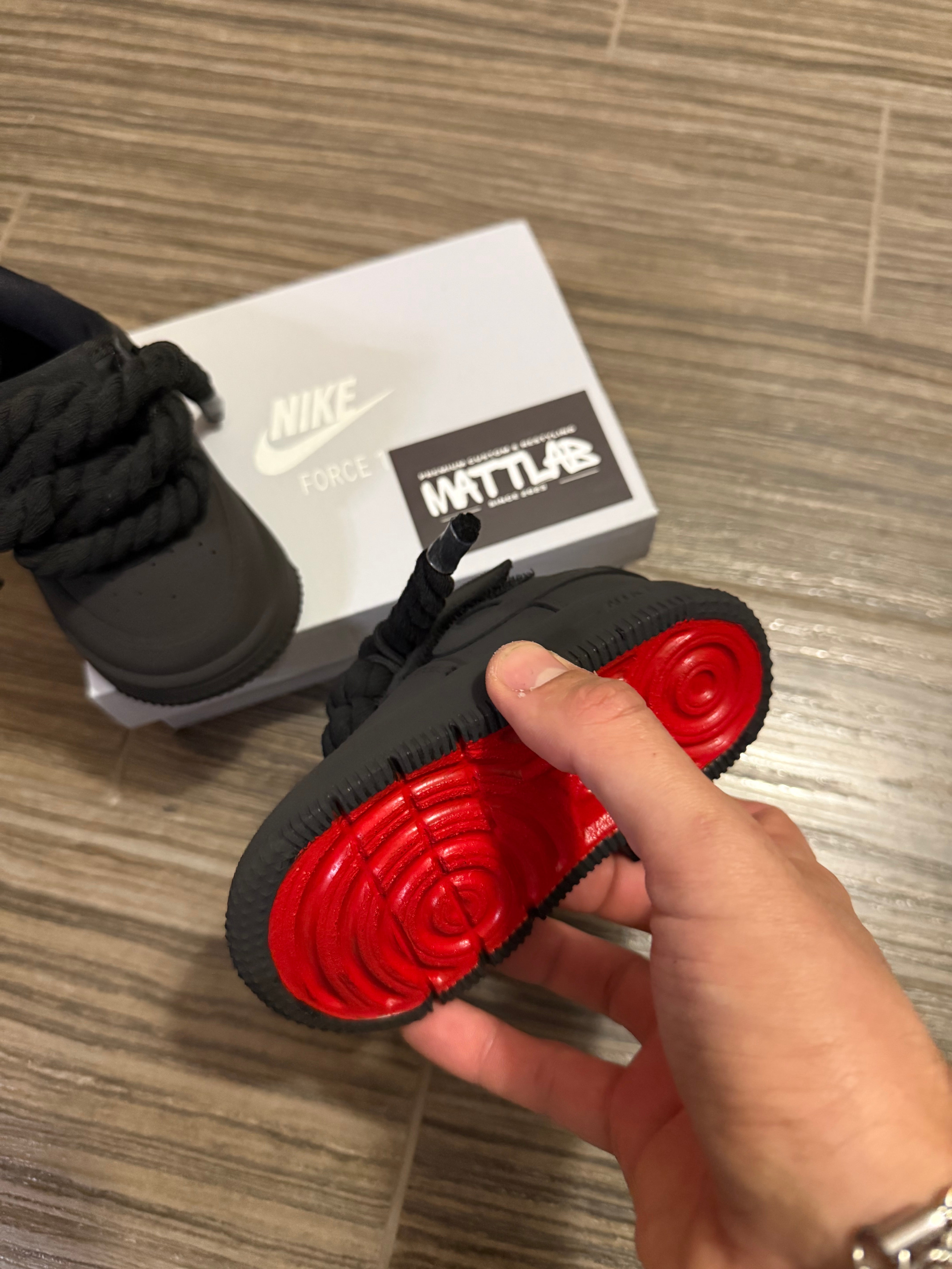 🖤 Air Force 1 Baby Nero Opaco