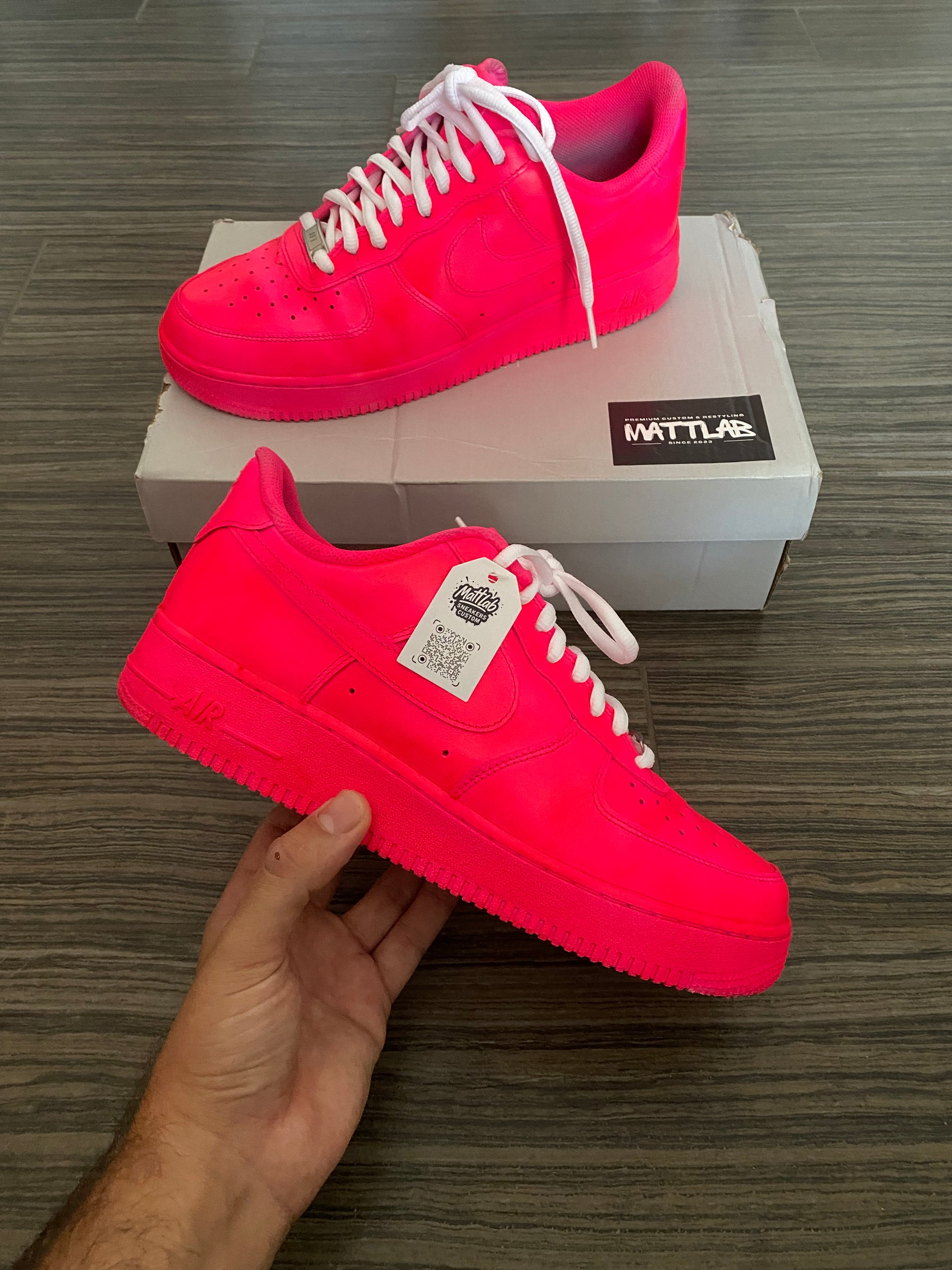 💖 Air Force 1 Custom “Pink Flare” ⚡