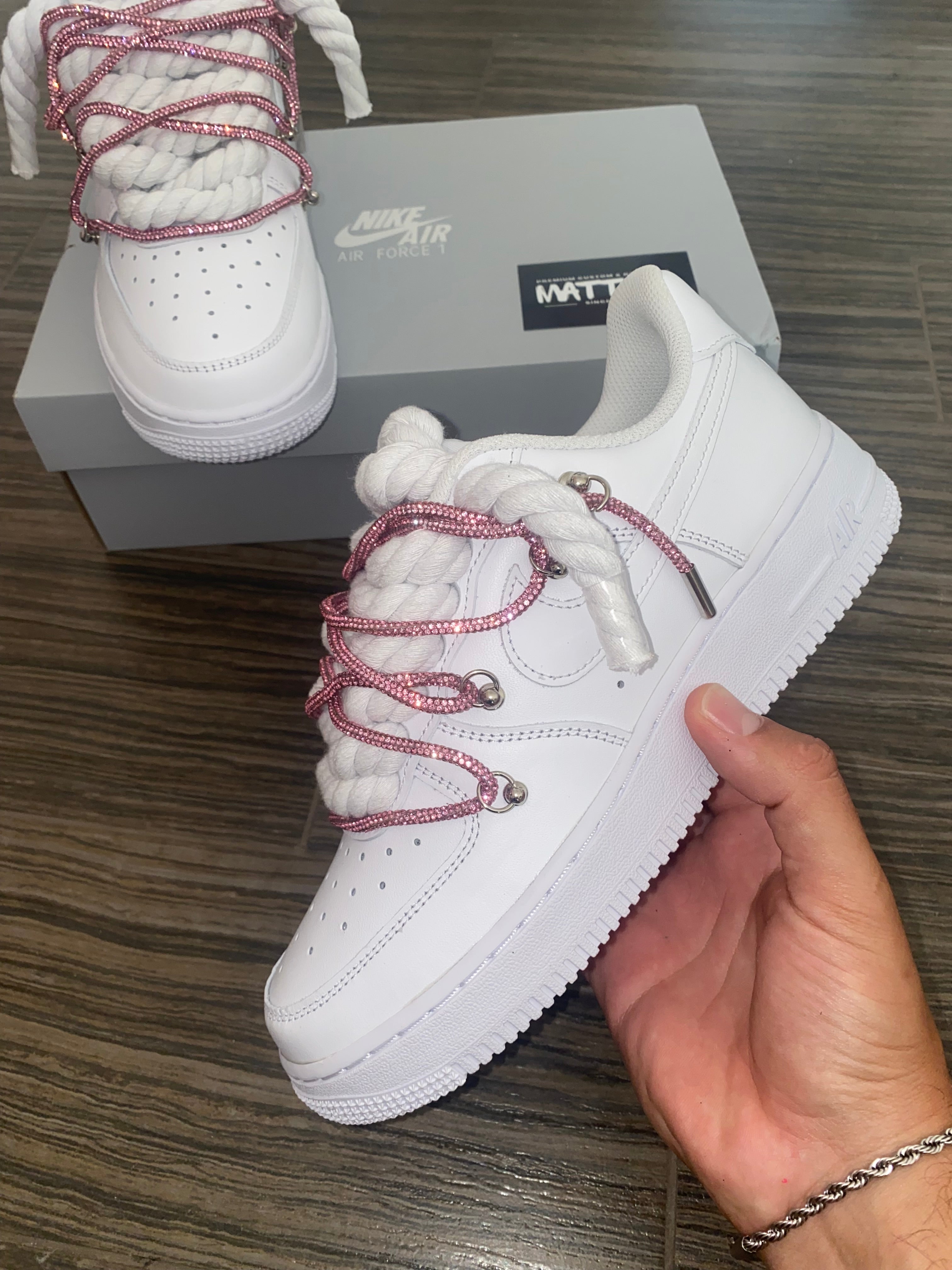 ✨Airforce 1 Custom Swarovski Pink 💎✨