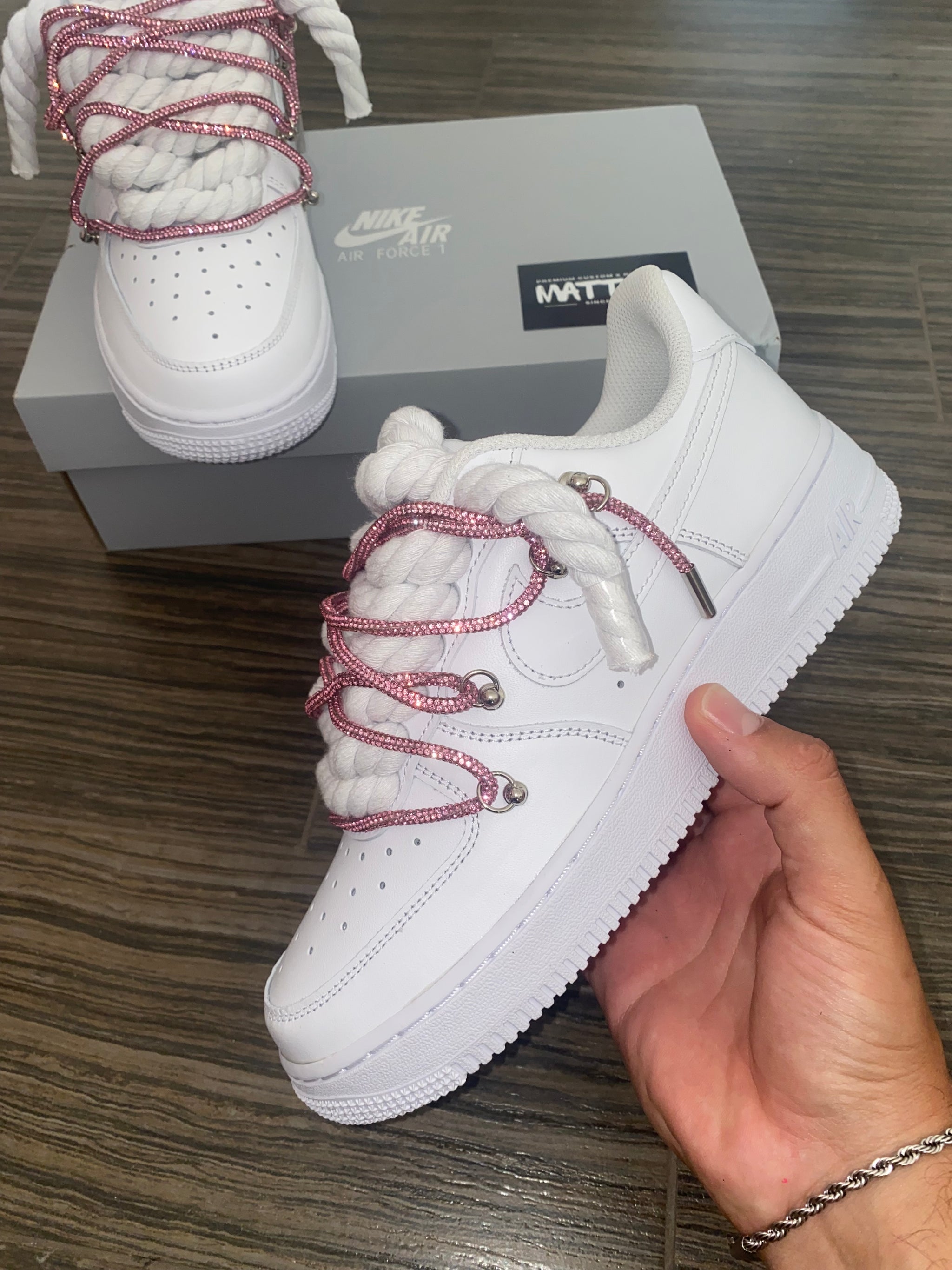 ✨Airforce 1 Custom Swarovski Pink 💎✨