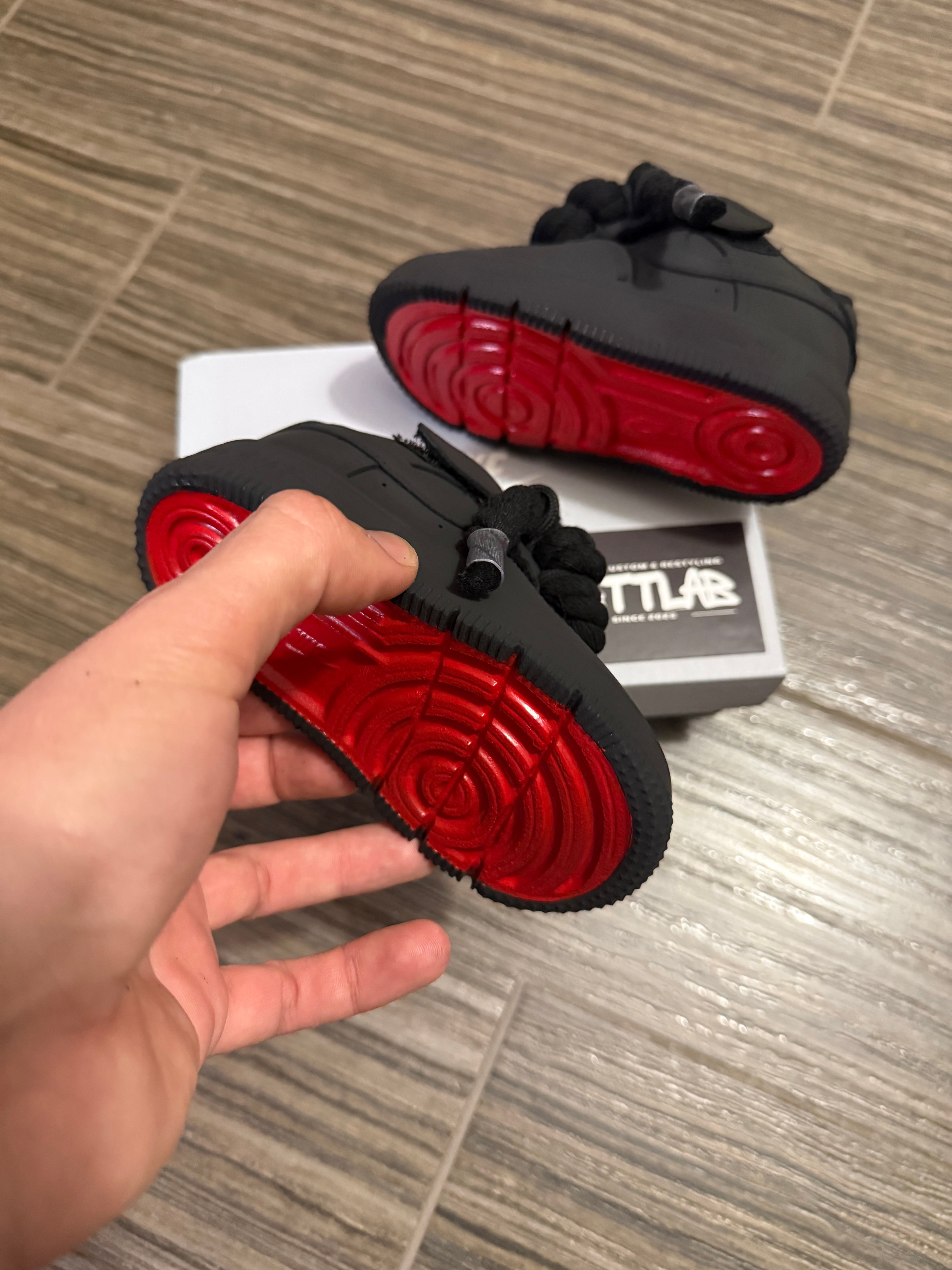 🖤 Air Force 1 Baby Nero Opaco