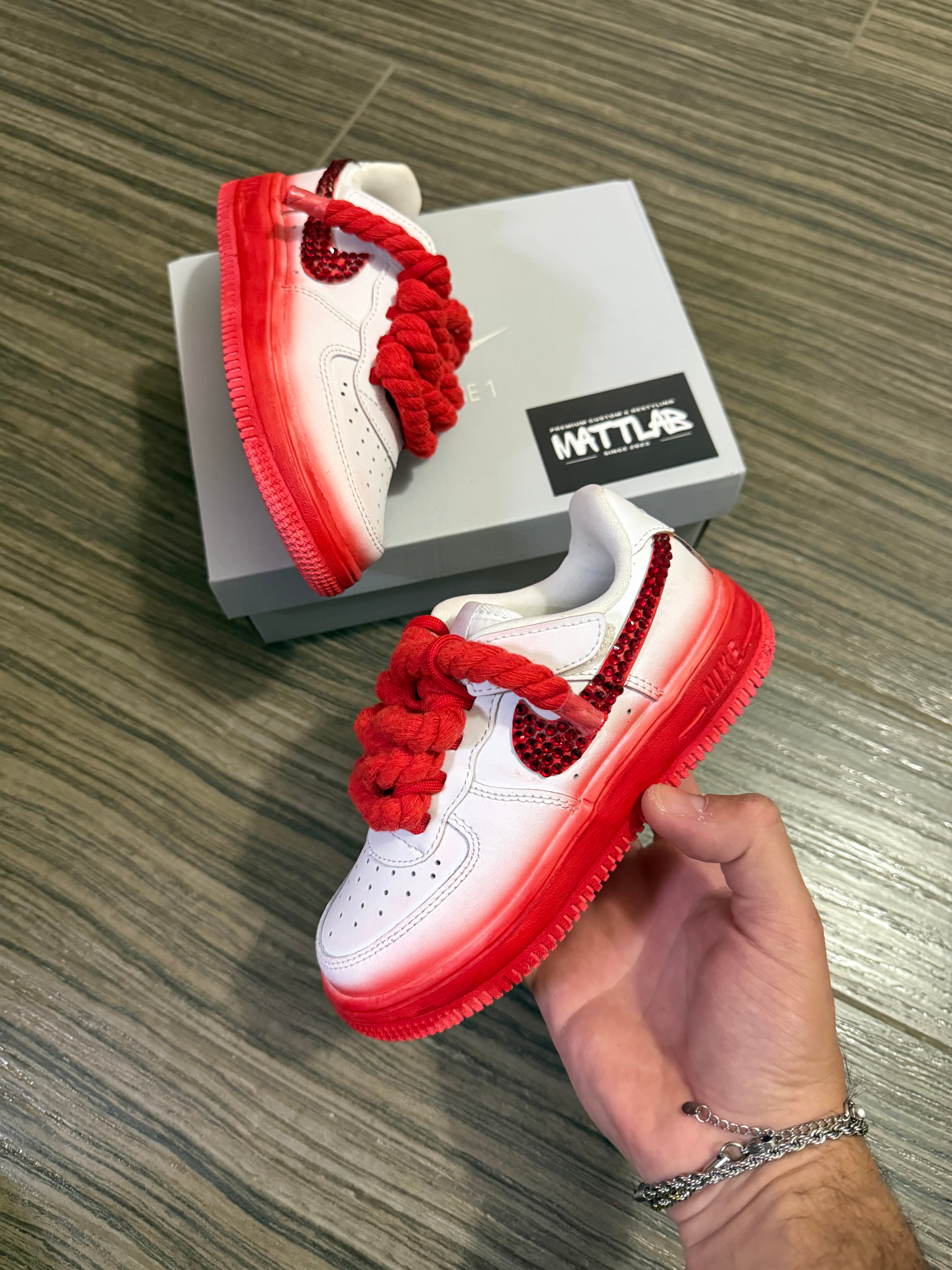 Airforce Kids Diamante Rosso ✨